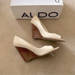 ALDO wedges - cream white - size 5 (35)